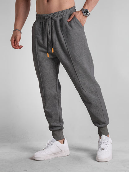 Heren Joggingbroek Met Trekkoord, Zakwarme, Casual Comfortabele