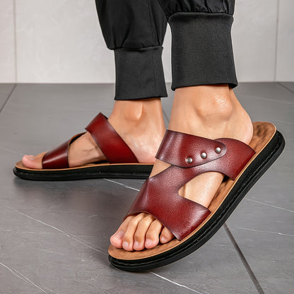 Stijlvolle Open Neus Sandalen Voor Heren, Comfortabele Antislip Duurzame