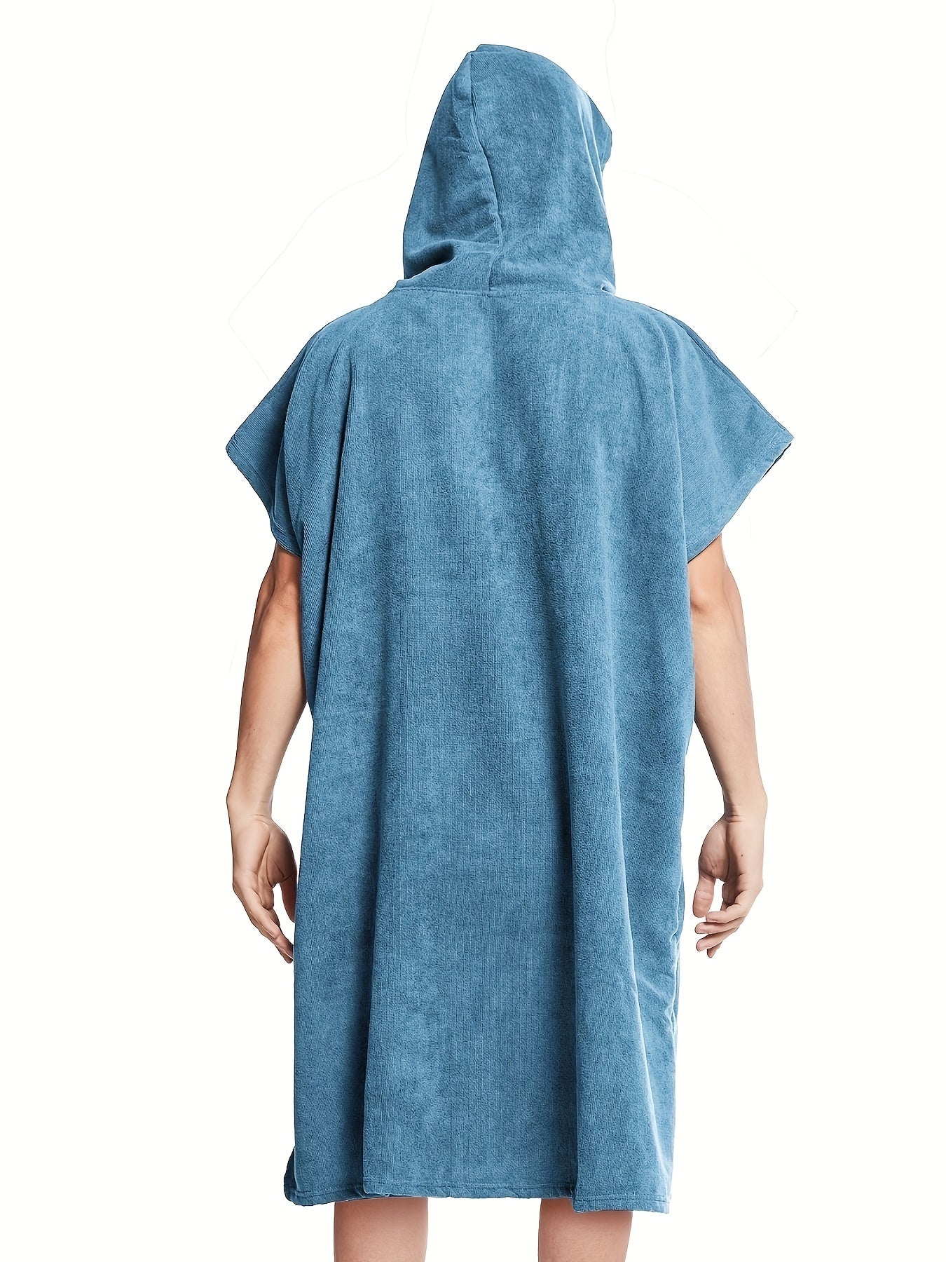 Mannen Sneldrogende Handdoek Badjas Hoodie Voor Thuis Pyjama Dragen