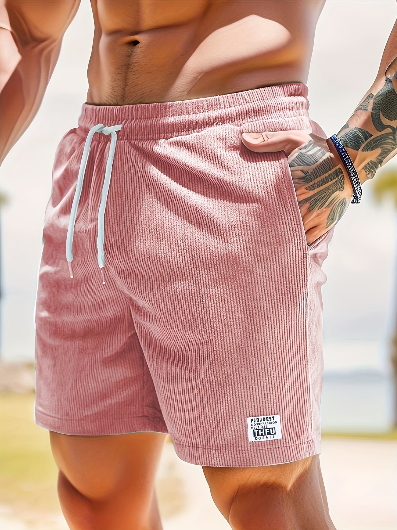 Heren Casual Corduroy Shorts