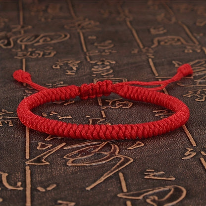 1pc Handgemaakt Gevlochten Boeddhistische Knoop Touw Armband