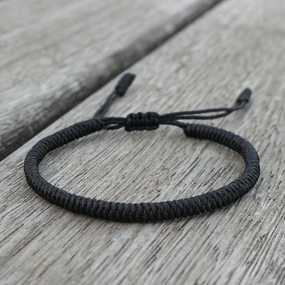 1pc Handgemaakt Gevlochten Boeddhistische Knoop Touw Armband