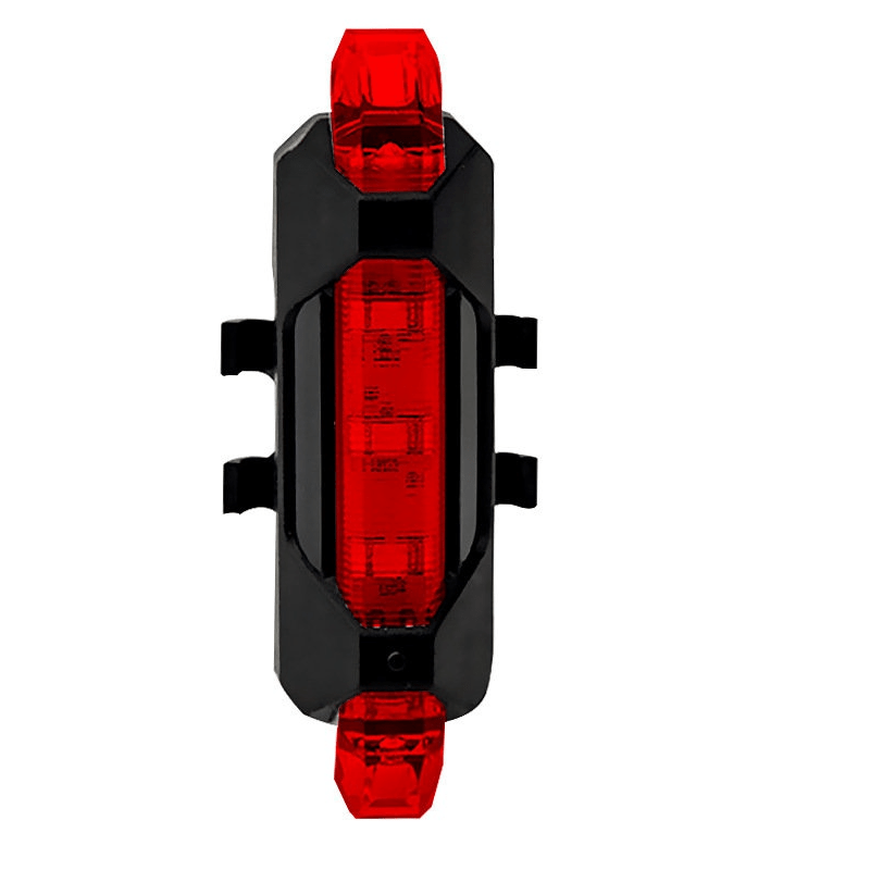 Oplaadbaar USB LED-fietsachterlicht - 4 knippermodi