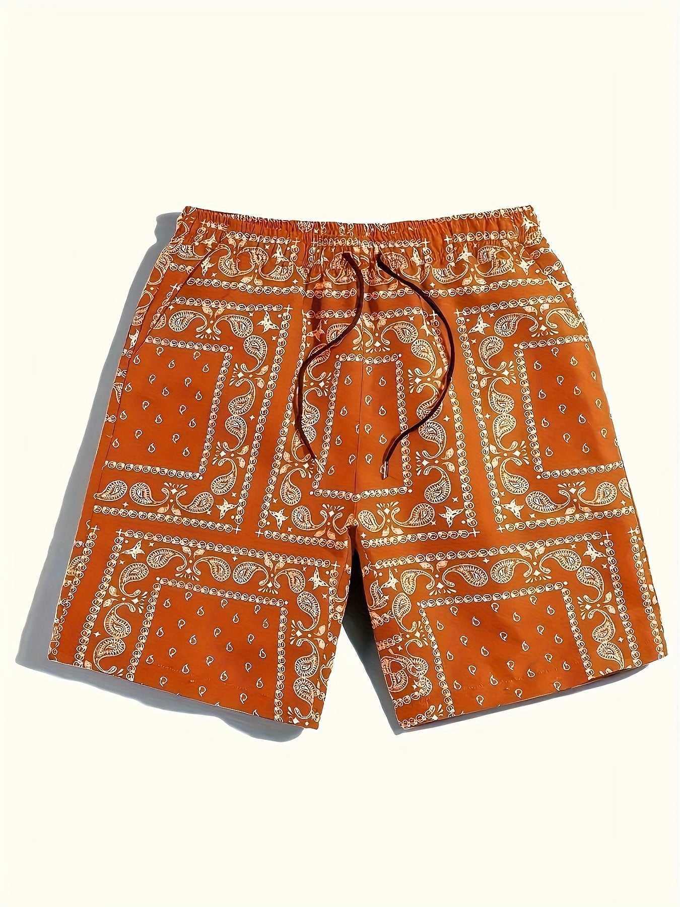 Heren Casual Paisley Patroon Actieve Korte Broek