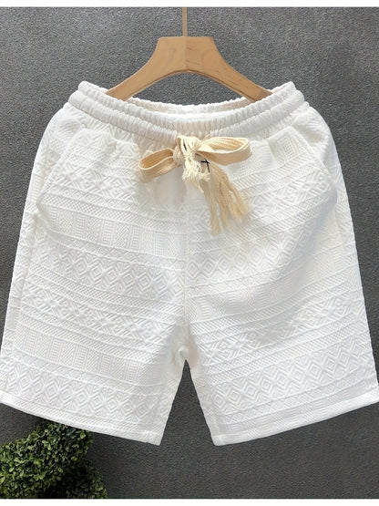 Heren Casual Shorts met trekkoord, Comfortabele Shorts met trekkoord taille