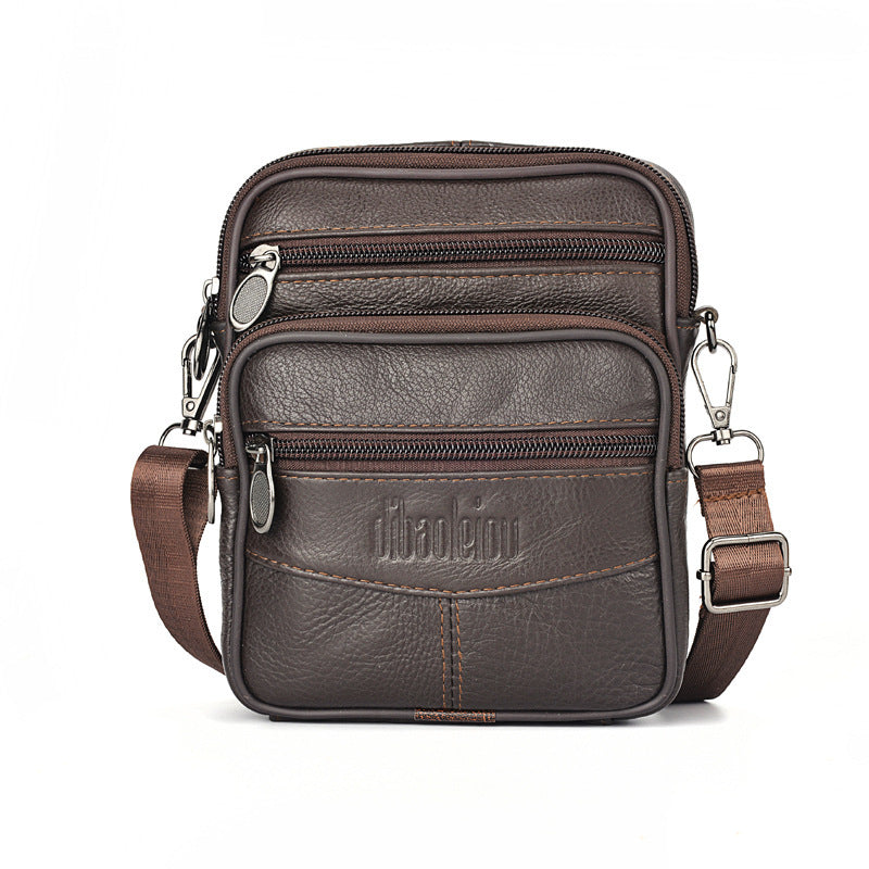 Heren nieuwe lederen crossbody tas