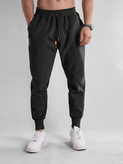 Heren Joggingbroek Met Trekkoord, Zakwarme, Casual Comfortabele