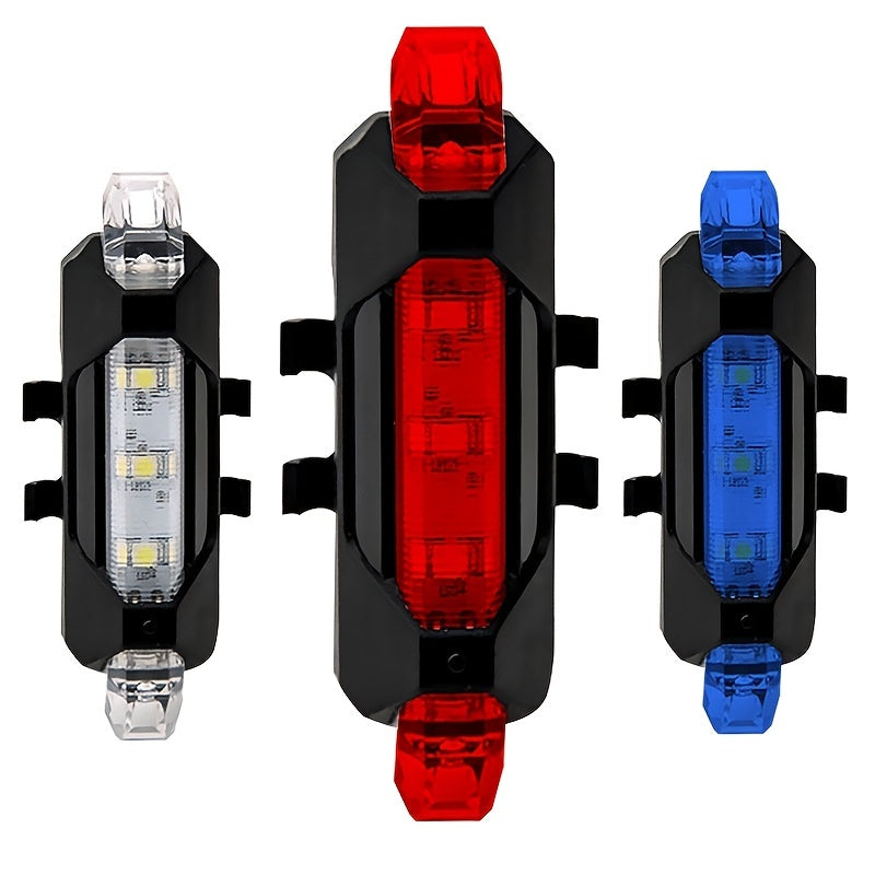 Oplaadbaar USB LED-fietsachterlicht - 4 knippermodi