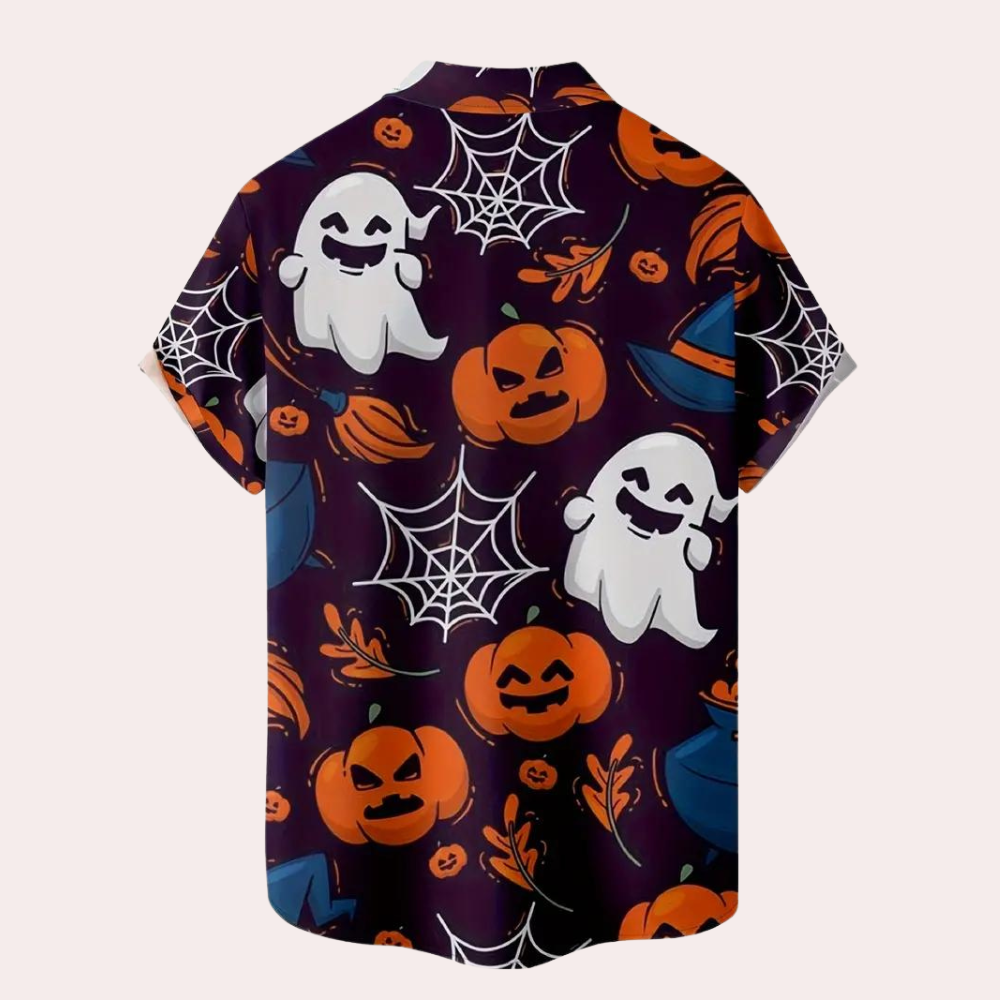 Zeno - Stijlvol Halloween Shirt met Griezelig Motief