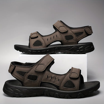 Grote maten heren effen kleur open teen ademende sandalen