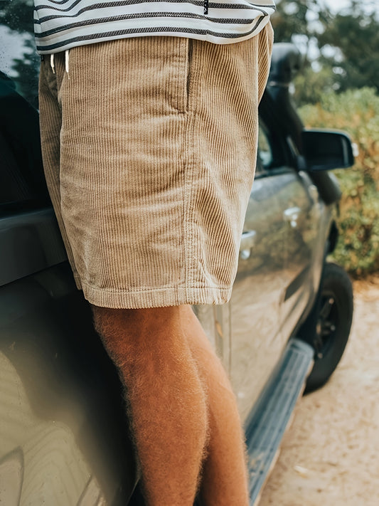 Casual Comfortabele Corduroy Shorts Voor Heren Voor De Zomer