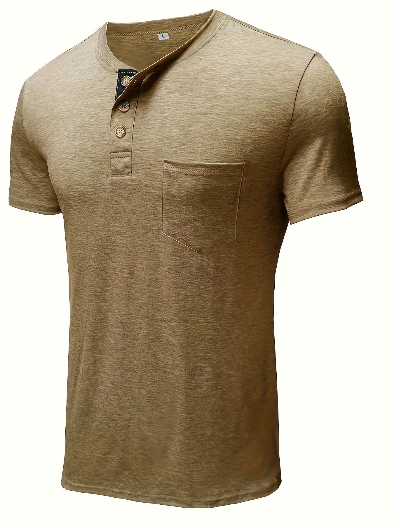 2 Stuks Heren Henley Shirt Voor de Zomer