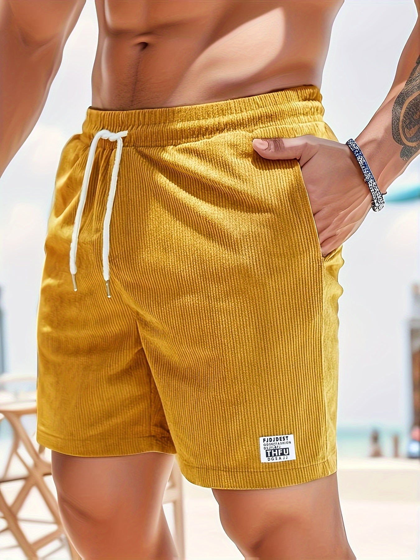 Heren Casual Corduroy Shorts