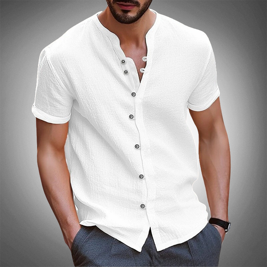 Zomerse Heren Henley Shirt