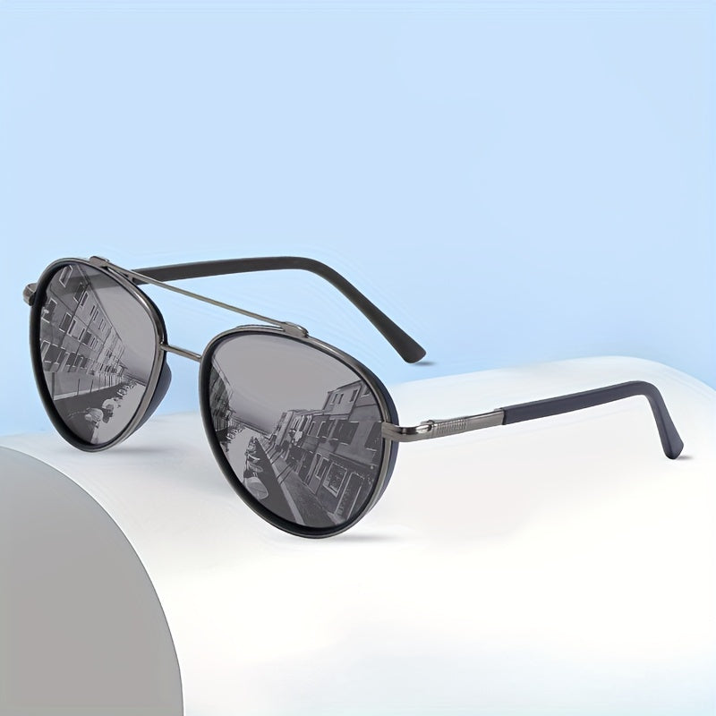 Retro Premium Cool Ovale Gepolariseerde Fashion Zonnebril, Aviator Stijl