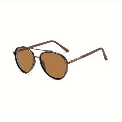 Retro Premium Cool Ovale Gepolariseerde Fashion Zonnebril, Aviator Stijl