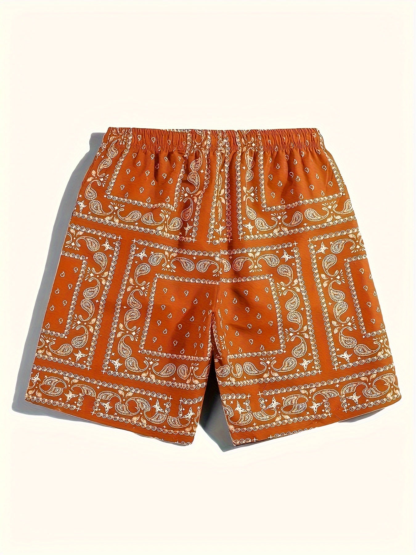 Heren Casual Paisley Patroon Actieve Korte Broek