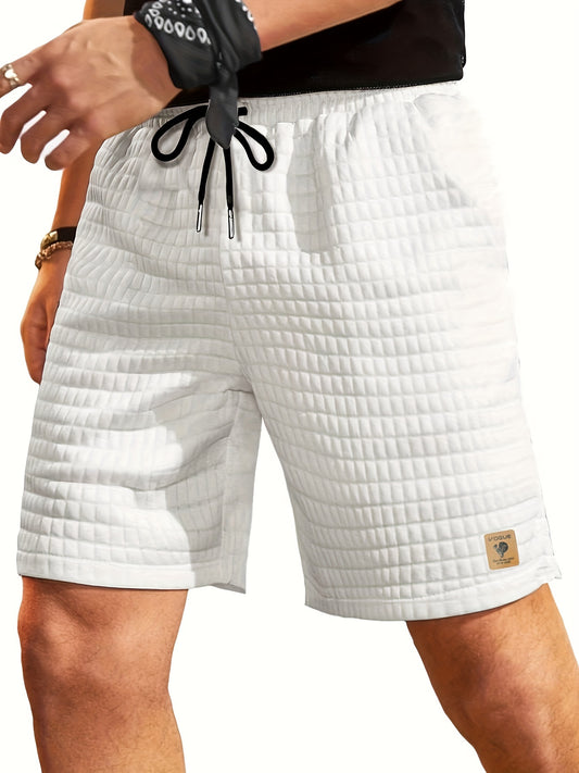 Mannen Casual Wafel Patroon Shorts