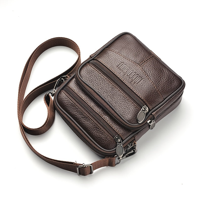 Heren nieuwe lederen crossbody tas