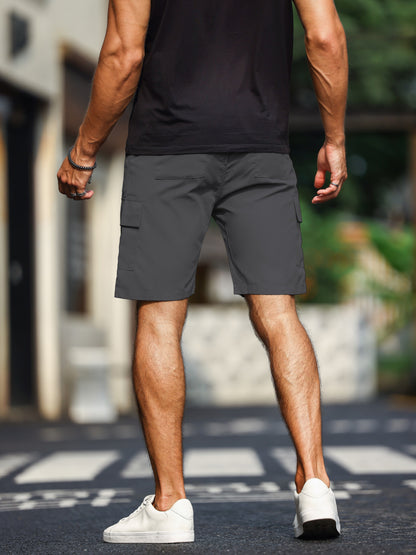 Effen casual comfortabele cargoshort voor heren