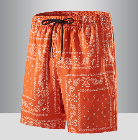 Paisley heren sneldrogende Hawaiiaanse boardshorts met zakken